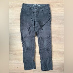 Eddie Bauer Women's Gray Boyfriend Corduroy Pants